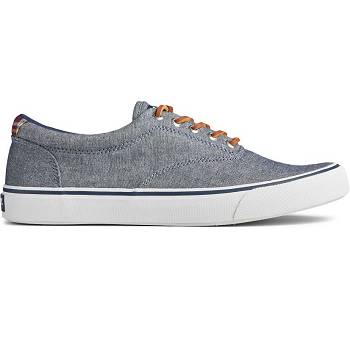 Sperry Striper Ii Cvo Chambray Tmavomodre - Panske Tenisky